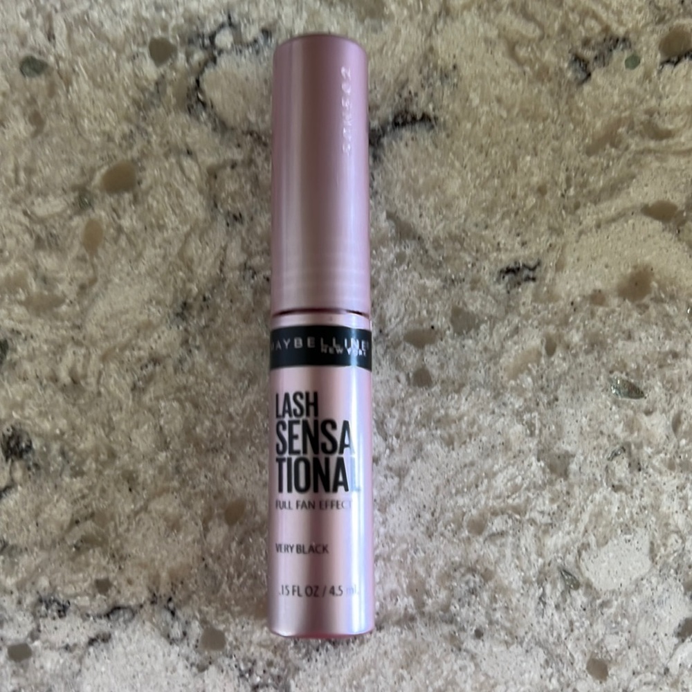 4/$14 Travel Maybelline Lash Sensational Full Fan Effect Mascara, Very Black,NEW